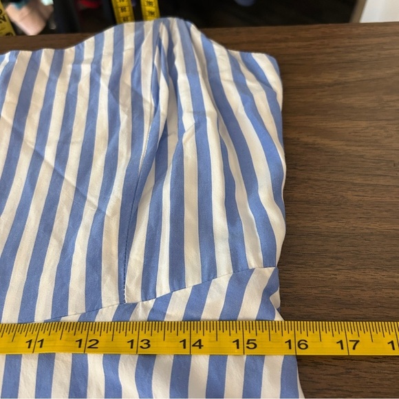 💕 Old navy Blue and White Striped Women's Dress L - Picture 10 of 12